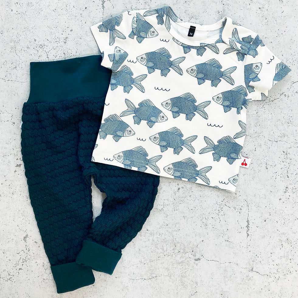 Set: T-Shirt & Pumphose (Bio!), Größe 62-86