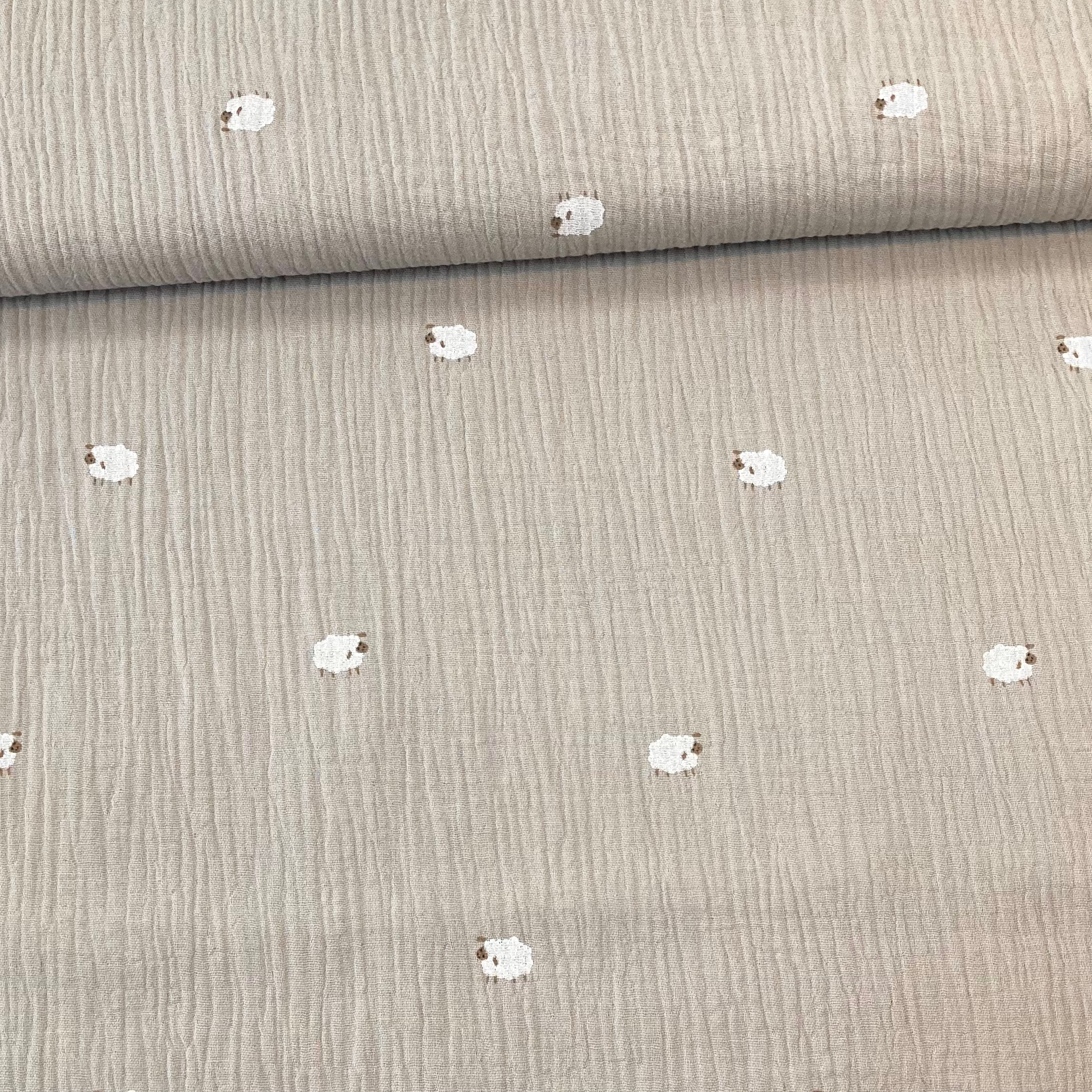 Musselin, Schafe hellbeige