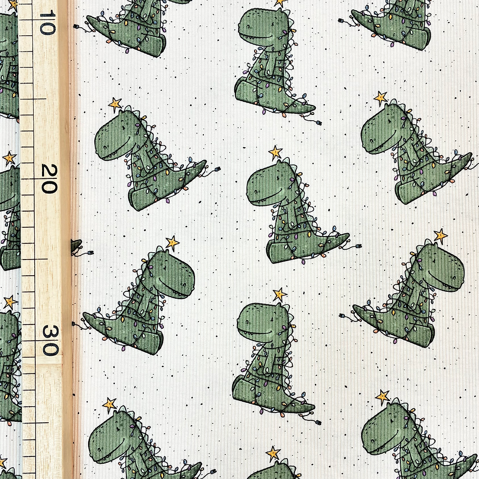 Miniaturbild: Bio Rib Jersey, Christmas T-Rex