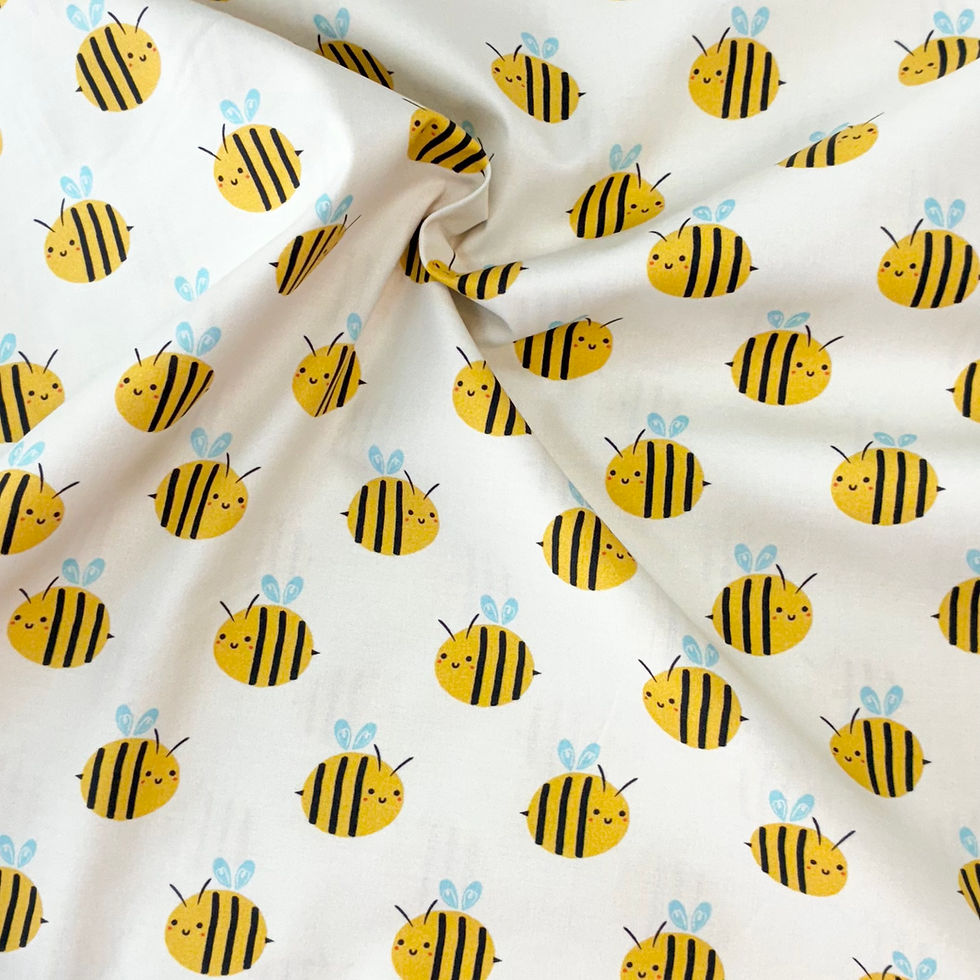 Miniaturbild: Baumwoll-Popeline, Bienen