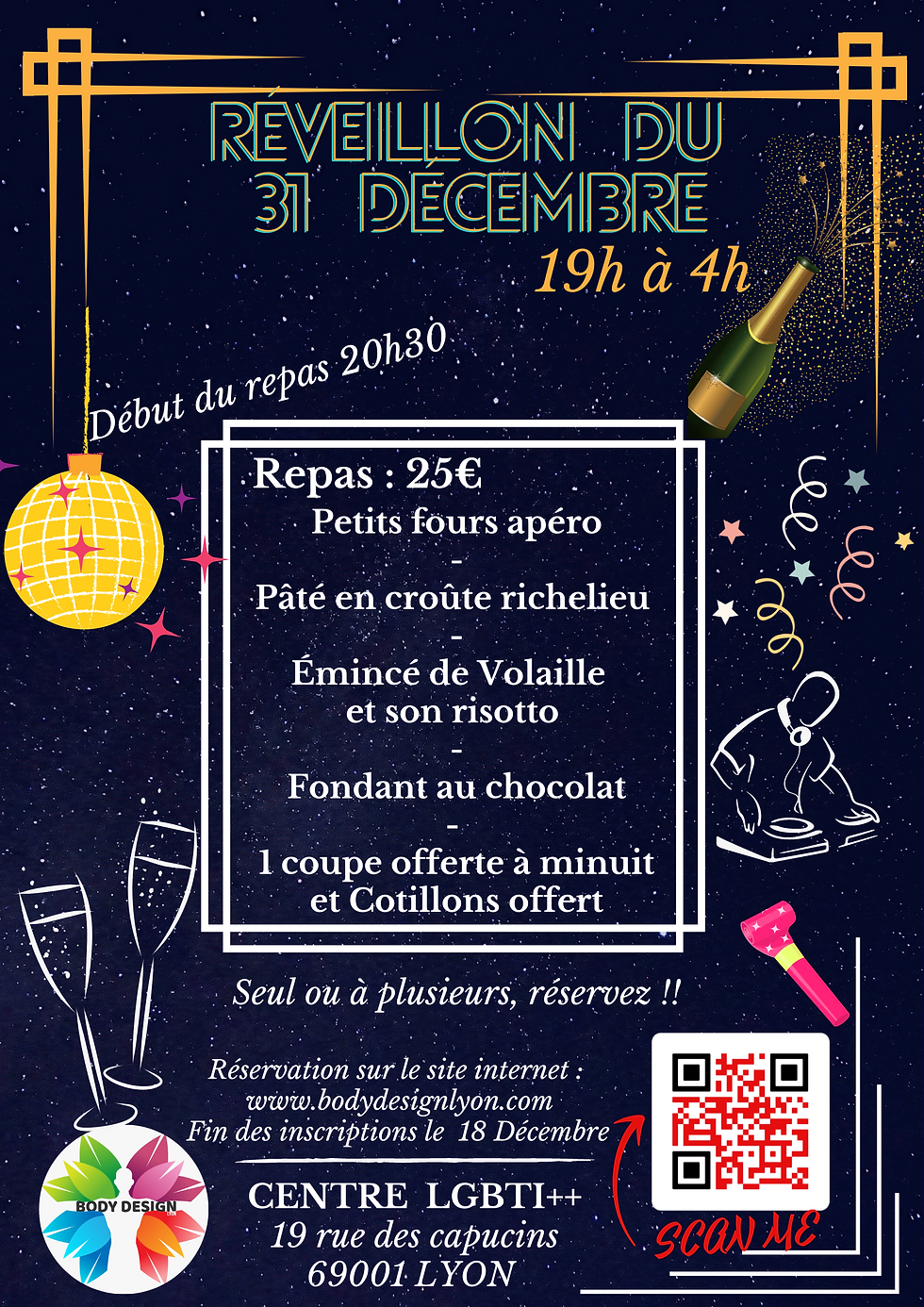 Réveillon du 31 Décembre 2022