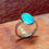 Thumbnail: Sterling silver ring with Natural chrysocolla