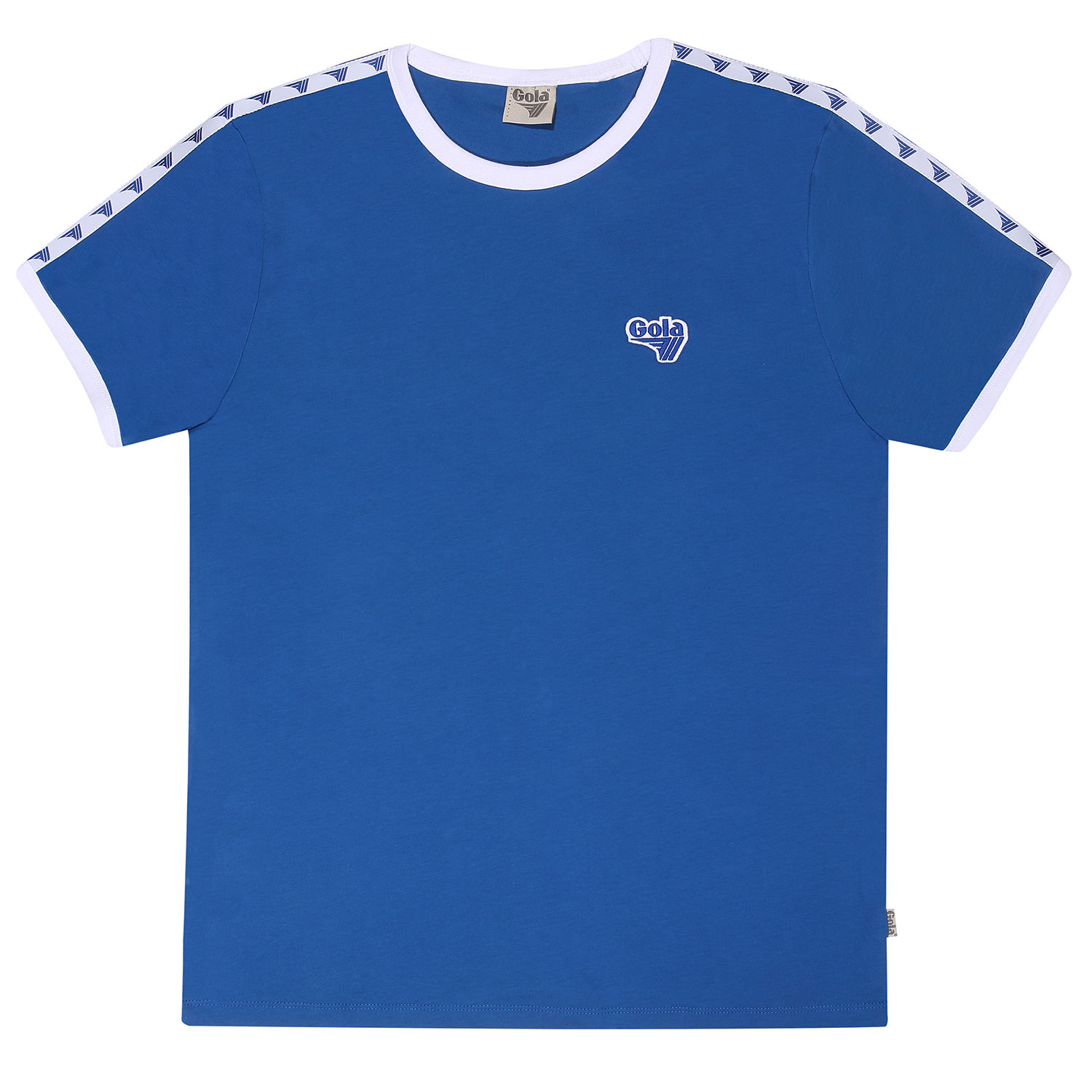 Gola - Logo Taped Ringer Blue - Unisex T-Shirt