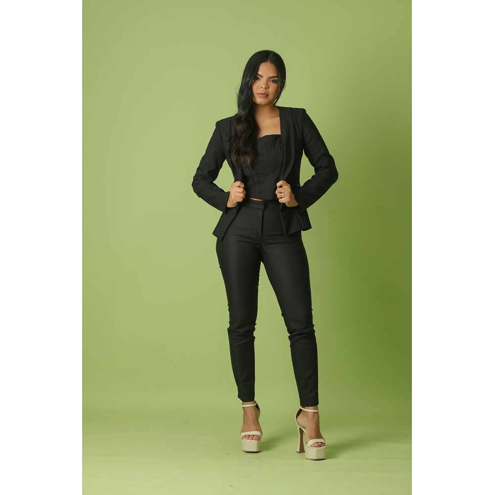 Miniatura: Blazer Coton Dense Clara Arruda Recortes 90098