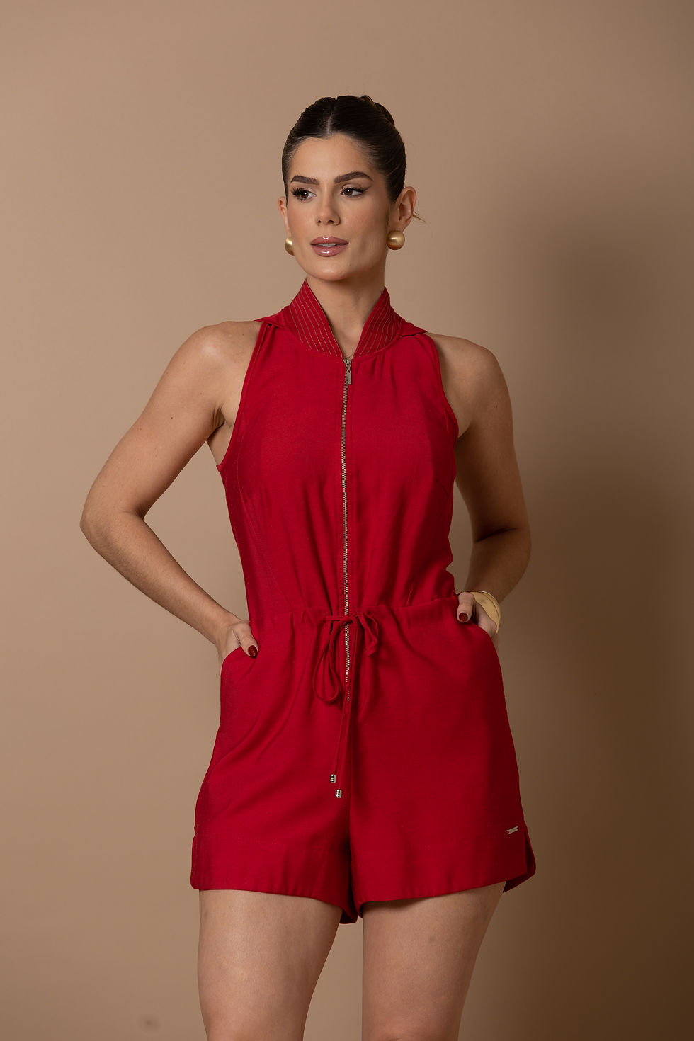 Miniatura: Macaquinho Clara Arruda Antix Pesponto 80146