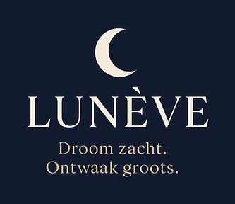 A professional logo design for a luxury bedding brand named '_ LUNÈVE'. The logo should in
