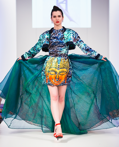 SPIRITUAL GUIDANCE COUTURE DRESS AND JACKET THE HOUSE OF RADHA