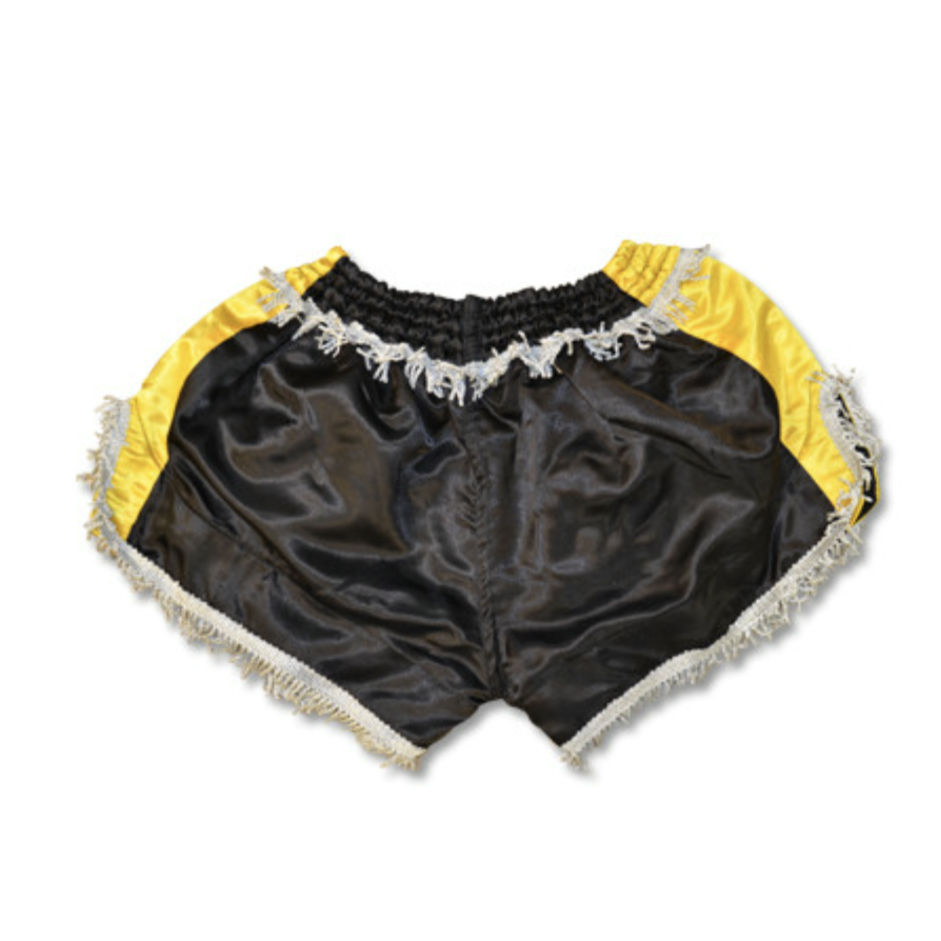 Thumbnail: Retro Muay Thai Shorts Black/Silver