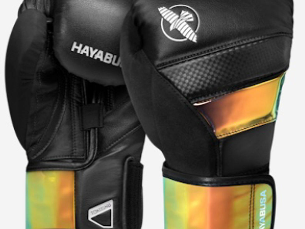 Thumbnail: Hayabusa T3 Boxing Gloves- Black/Iridesent