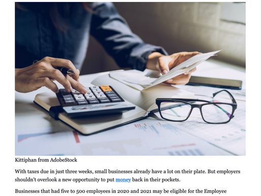 ebn: Is your small business eligible for the Employee Retention Tax Credit?