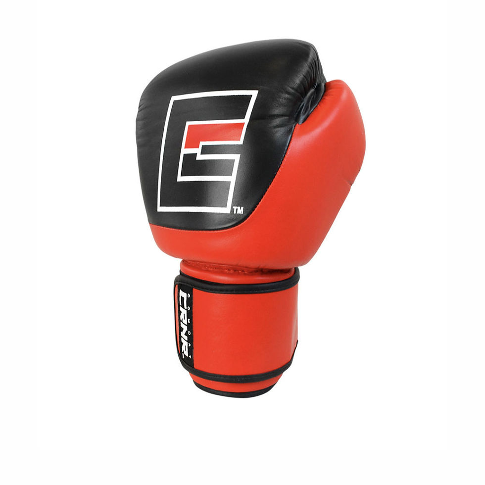 Thumbnail: Competition Velcro Boxing Gloves l Red