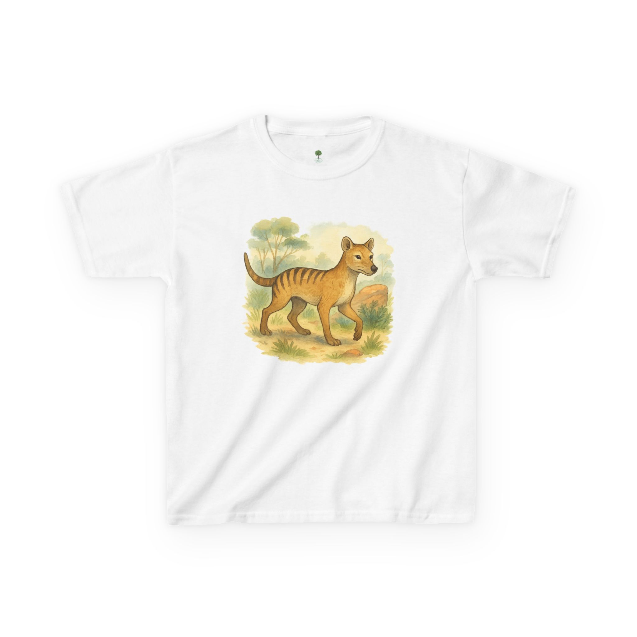 Kids Tee - Thylacine Tasmanian Tiger Extinct Animal