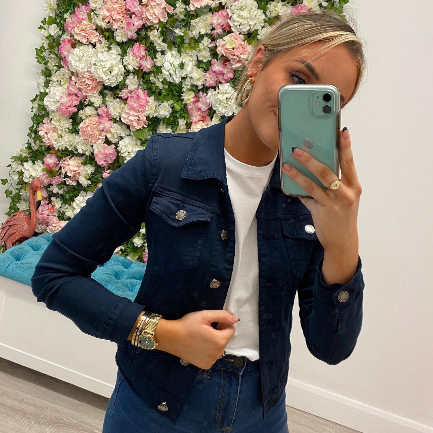 nina carter denim jacket