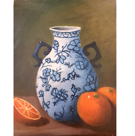 Vase  With Oranges