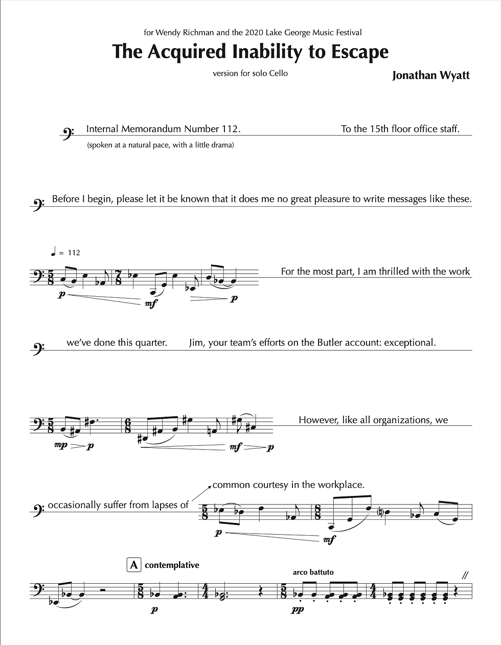 Thumbnail: The Acquired Inability to Escape - CELLO
