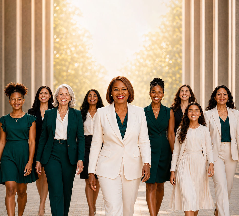 Margaret D. Finley leading a group of women, showcasing the empowerment community of Chief The Ambitious Woman.