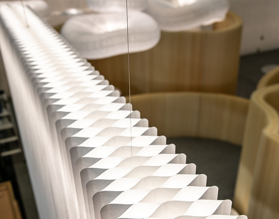 Indexkép: molo | suspended softwall + softblock luminaires | luminous hanging partitions
