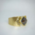 Thumbnail: Grey Diamond Chevron Ring