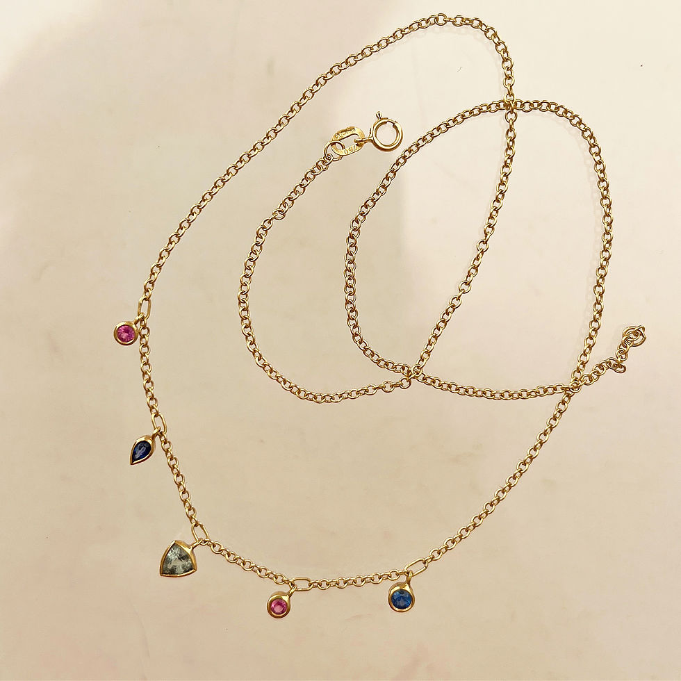 Thumbnail: Mixed Sapphire Necklace