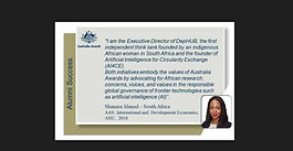 DepHUB's Shamira featured as "Alumni Success" by Australia Awards Africa