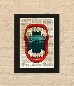 Thumbnail: Horror  - Small Framed Music Prints