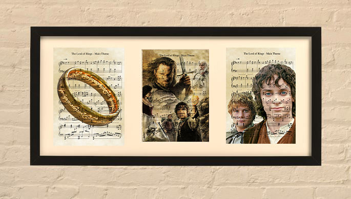 Thumbnail: Movies Triple Framed  Pictures
