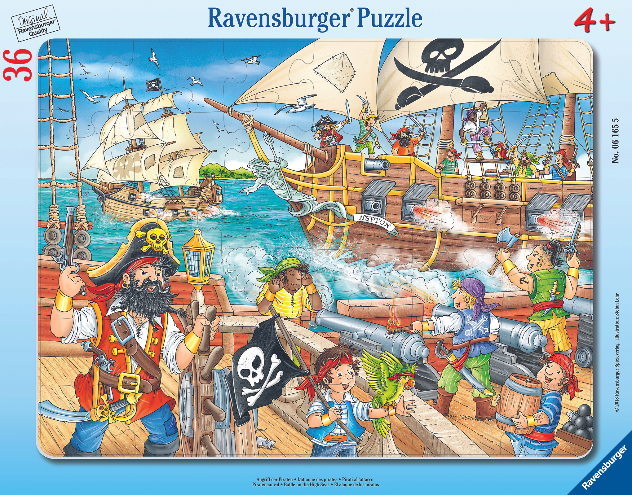 Ravensburger Пазл в рамочке  Битва в открытом море