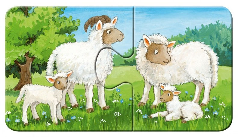 Миниатюра: Ravensburger Мой первый пазл  Семейства на ферме