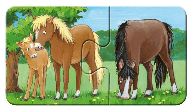 Миниатюра: Ravensburger Мой первый пазл  Семейства на ферме