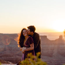 Nikole & Garrett’s Sunrise to Sunset Moab Engagement Session