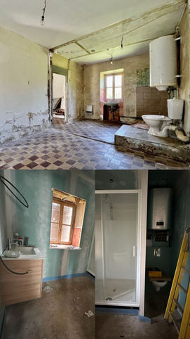 Création de deux chambres à Rethel 08300 dans une maison rénovée avec isolation intérieure et peinture.