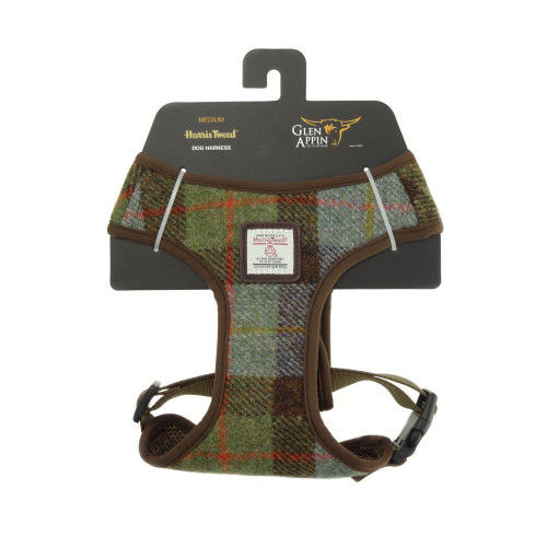 Thumbnail: Harris Tweed Dog Harness MacLeod Tartan