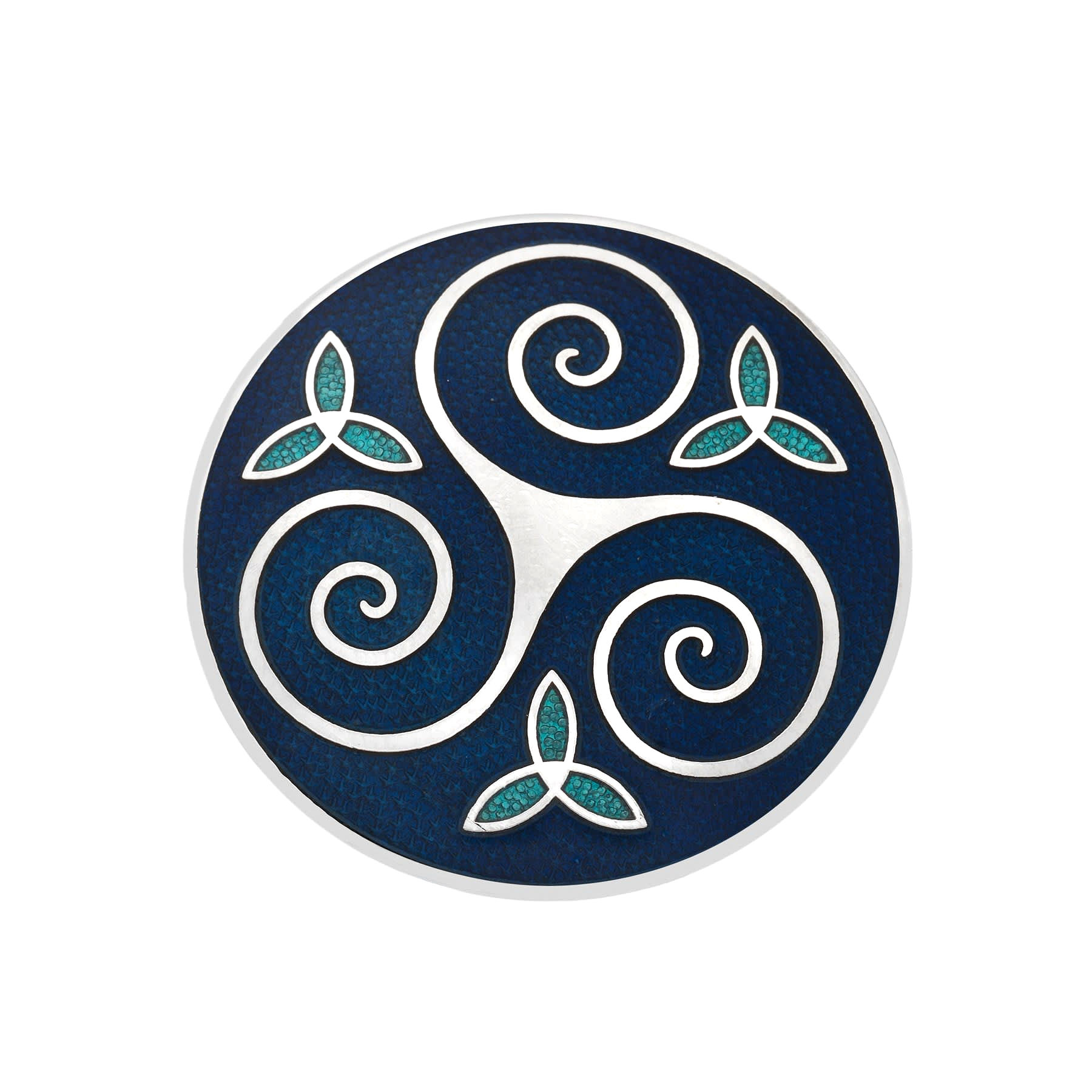Celtic Triskele and Trinity Brooch