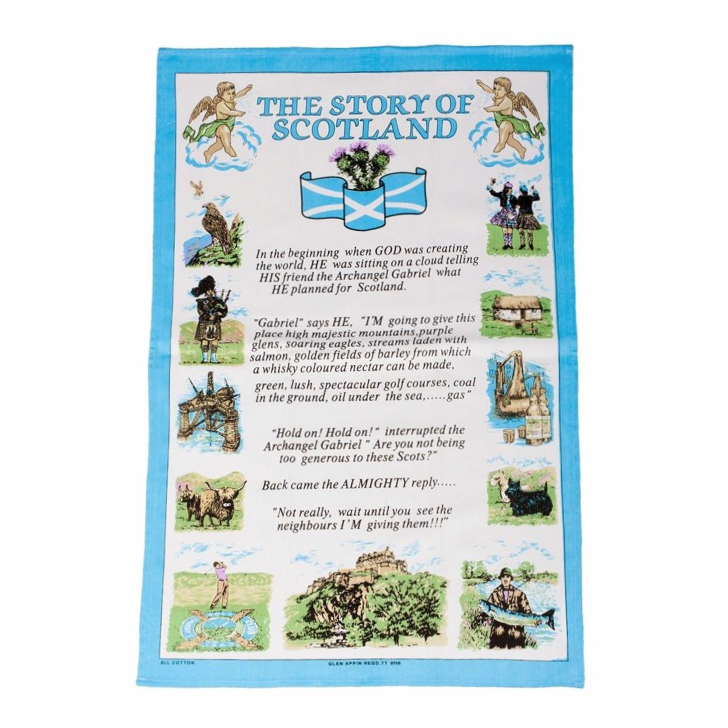 The Story of Scotland Tea Towel