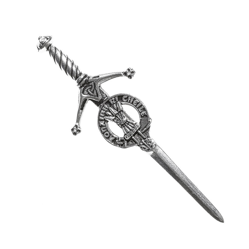 Thumbnail: Clan Crest Kilt Pins A, B, C, D