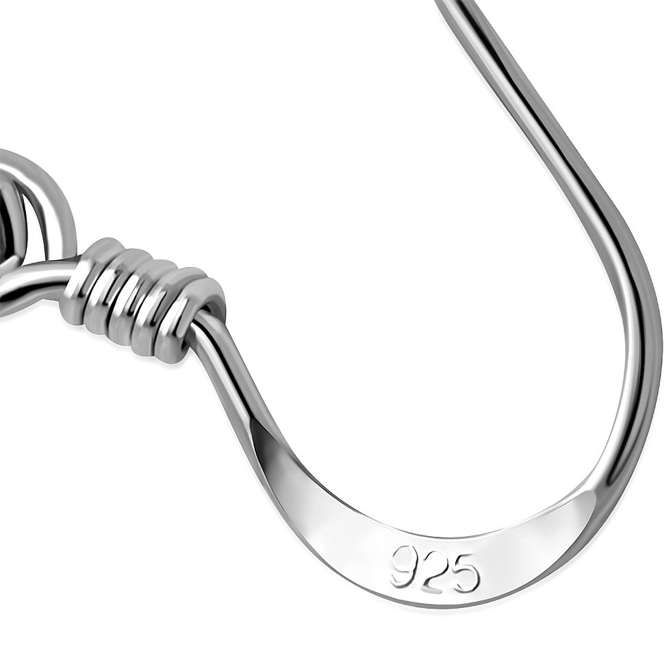 Thumbnail: Plain Celtic Knot Trinity Earrings