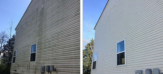 Professional house washing service in Raleigh, NC by Green Eagle Pressure Washing. Expert pressure washing removes dirt, mold, and grime, enhancing curb appeal and protecting your home’s exterior