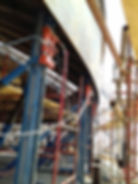 18 ton jacks with lifting arm and with retractable trestles