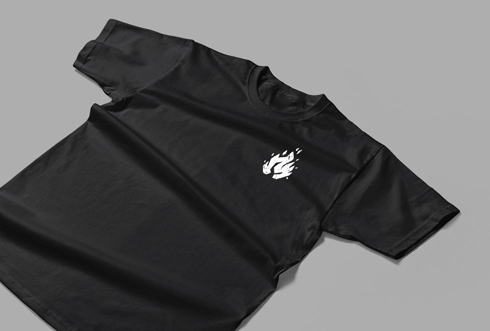 Miniatura: Camiseta Preta 100% algodão estampada com lettering Hell No F*ck Yeah