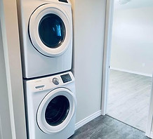 Washer and dryer of the unit at 787 Downing Street.