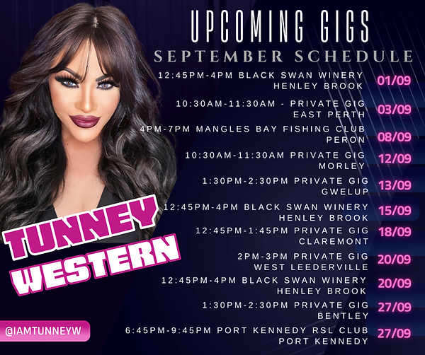 Tunney Western Gigs Poster