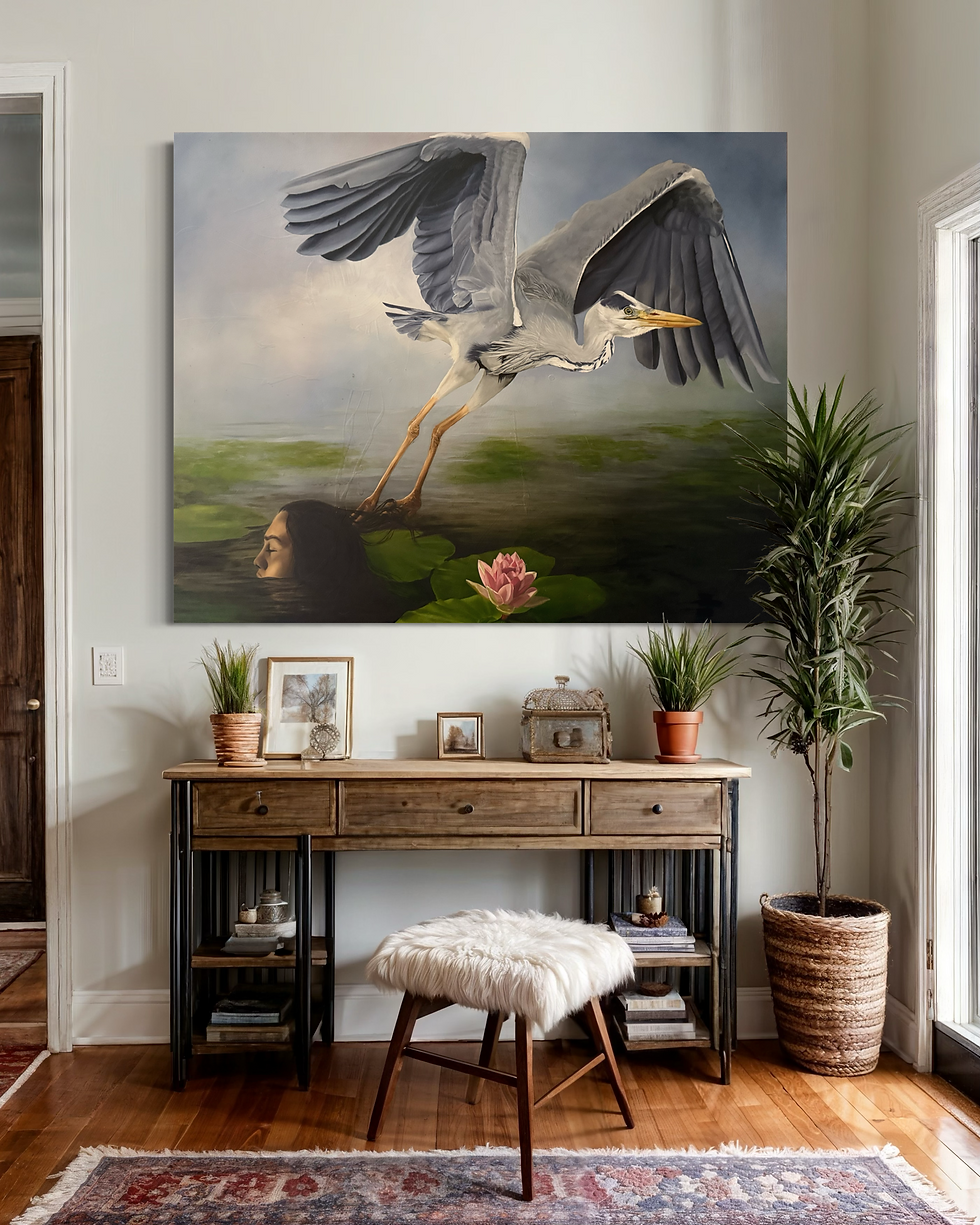 Thumbnail: A Herron's Reflection
