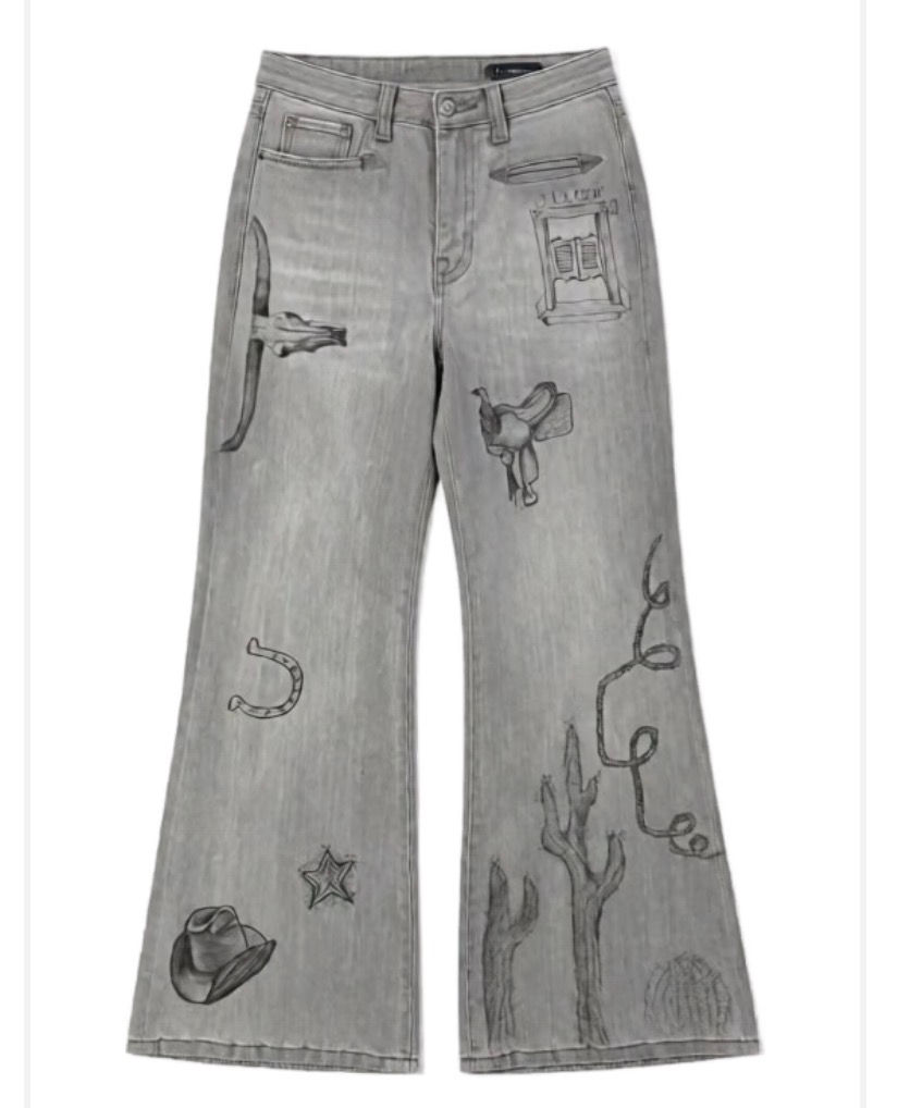 Western Wide leg Jeans