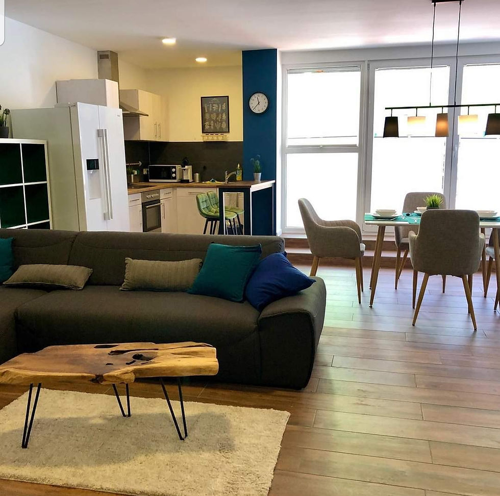 Property Type: Apartment
Bedrooms: 2 Bedrooms
Bathrooms: 2 Bathrooms
Location: Kaiserslautern
- 5 mins to Kleber
- 10 mins to Vogelweh
- 15 mins to  Ramstein

Property Features
- 2 Bedrooms
- 2 Bathrooms
- Small Patio
- Washer and Dryer
- Fully Furnished
- Fully Equipped
- Internet Access
- Pet Friendly
- Free Rental Car