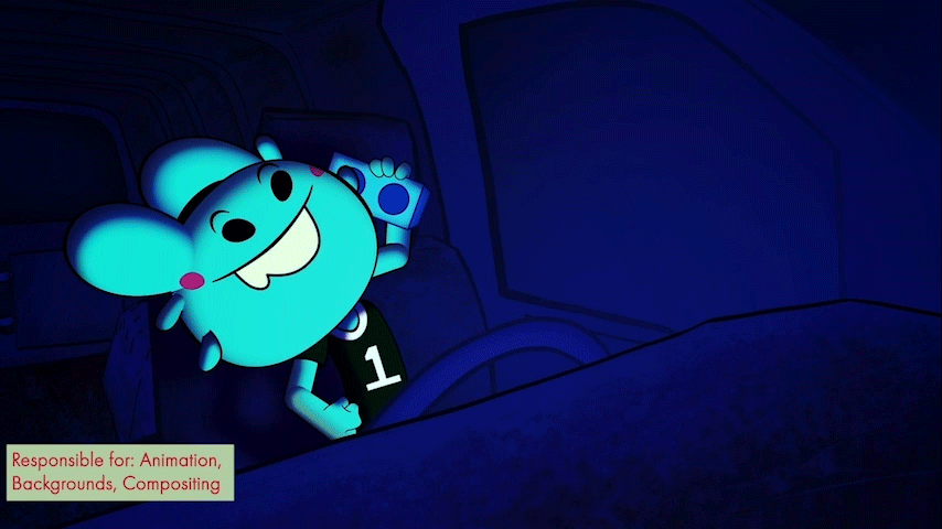 Puppet rig animation with compositing