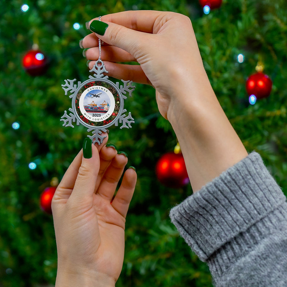 Thumbnail: 2024 Christmas With Logistics Pewter Snowflake Ornament