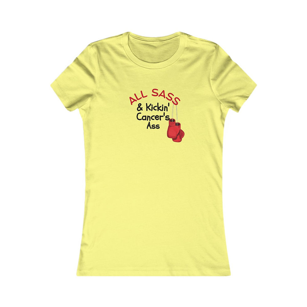 Thumbnail: All Sass and Kicking Cancer's Ass Women's Favorite Tee