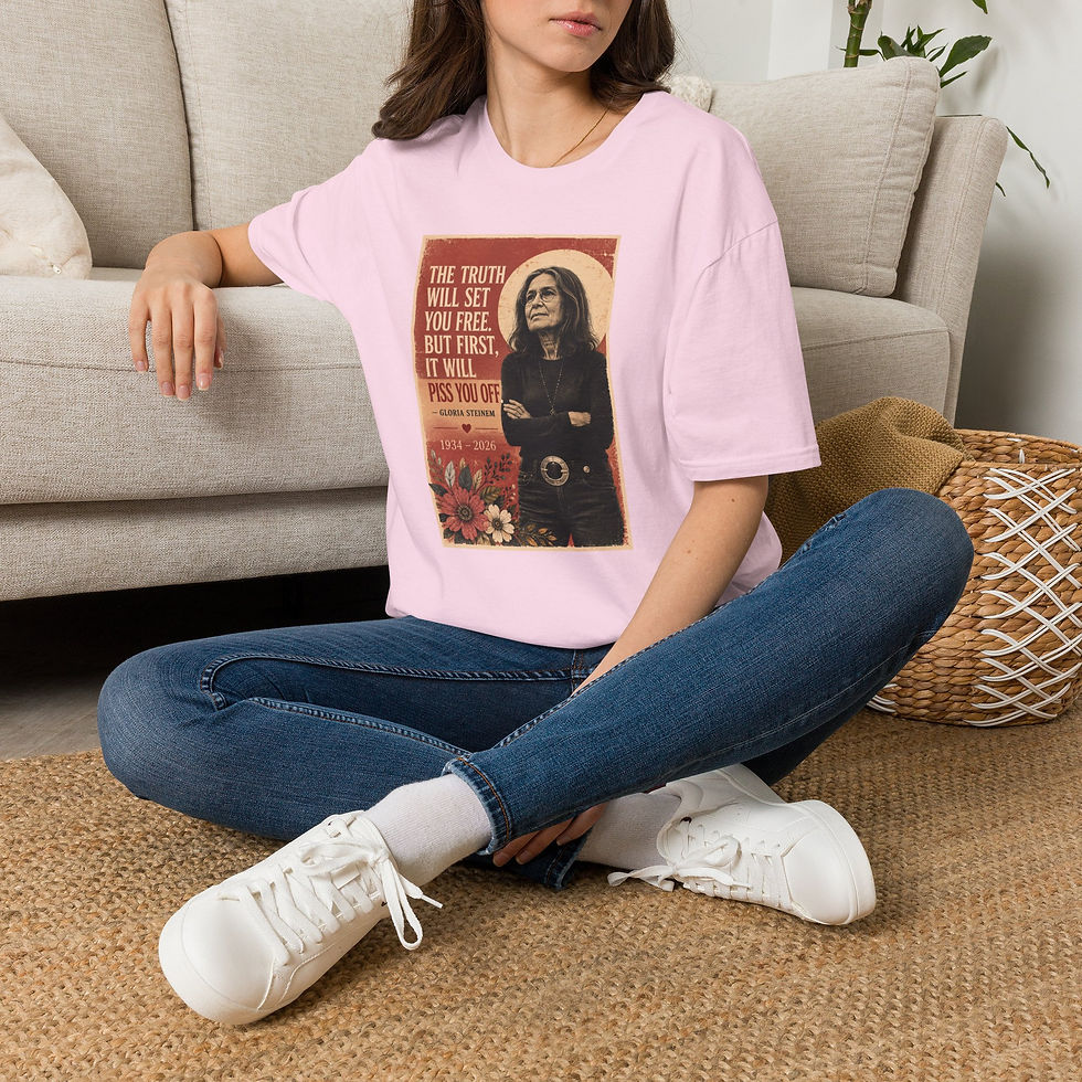 Thumbnail: Gloria Steinem Quote Tee | T-Shirt, Feminist Icon Graphic