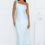 Thumbnail: Strapless Satin Slit Long Dress for Women, Upper East Side, BYMANYC New York.
