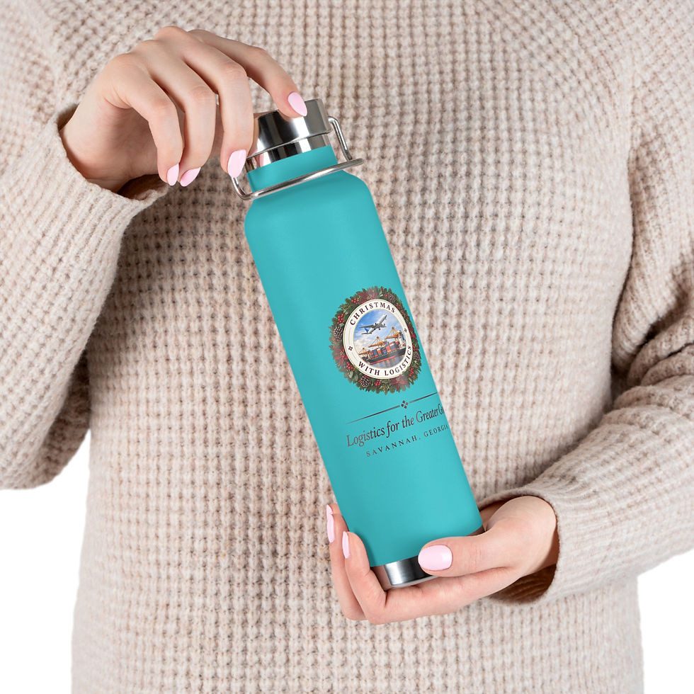 Thumbnail: 22oz Vacuum Insulated Water Bottle Holiday Logistics Emblem (Hot & Cold)
